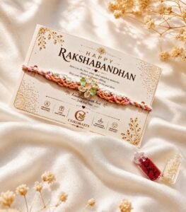 Peach Blossom Pearl Rakhi
