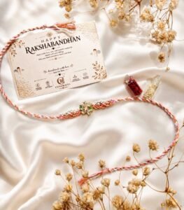 peach bloom rakhi1